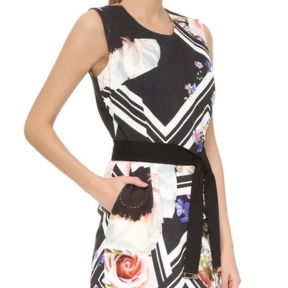 🆕🏷️ Preen by Thornton Bregazzi Black/Floral  Dress  Made in the UK 🇬🇧 - Picture 5 of 10